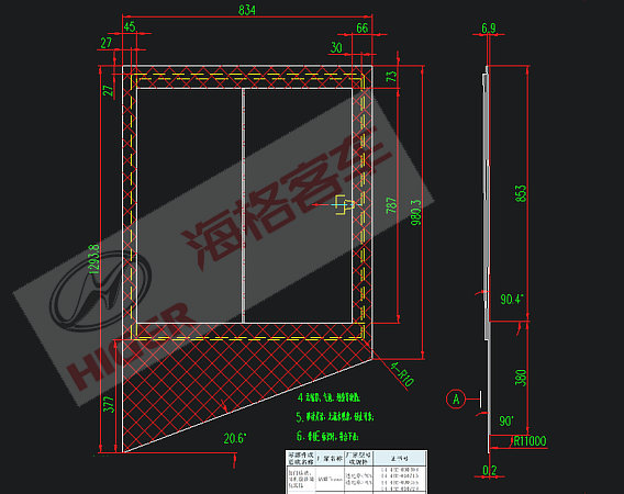 Driver's window (colorless hollow built-in push and pull)