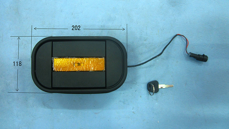 Luggage door lock (oval/with light)-1