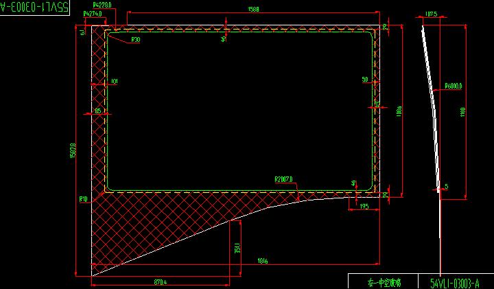 Side window (grey hollow on the left)