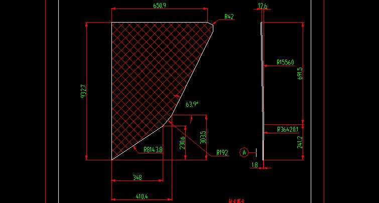 Fenêtre latérale (triangle vert simple couche derrière la fenêtre du conducteur)
