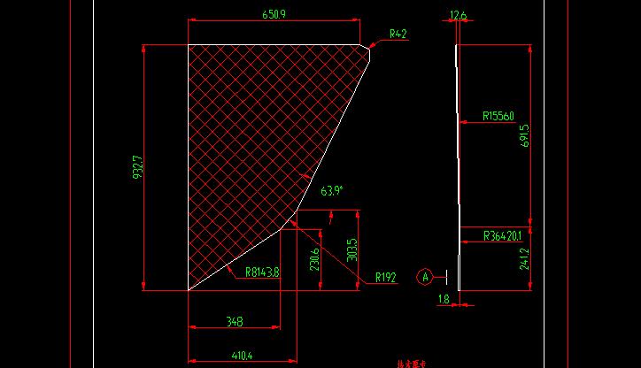 Driver's window (colorless single-layer triangle window behind the driver's window)