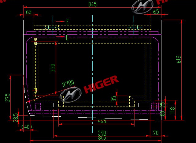 Porte de la fenêtre du conducteur