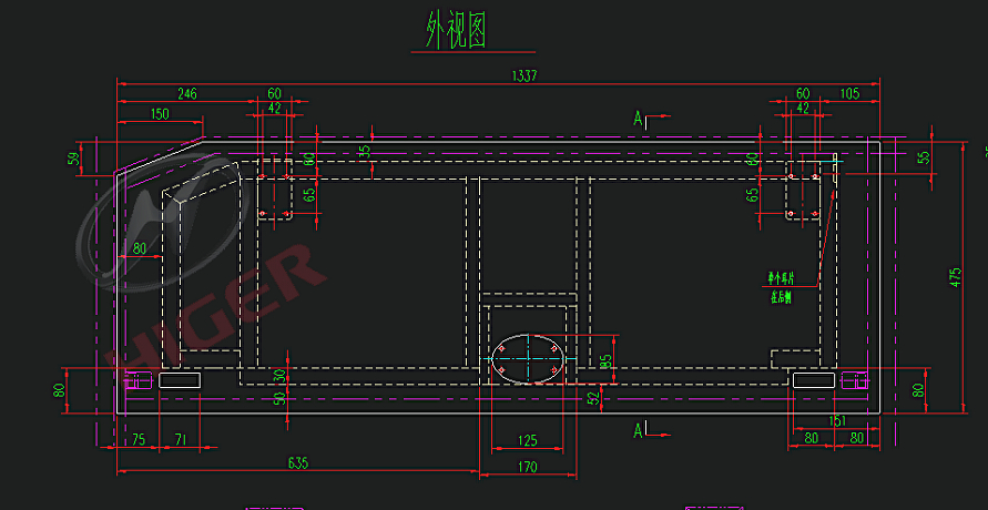 Wheel-on-hook door (front left)