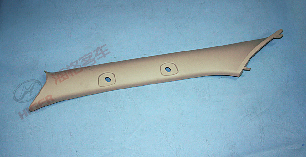 Decorative panel assembly on left A column