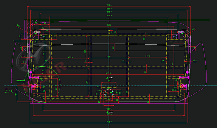 Rear hatch door (without heat dissipation hole)