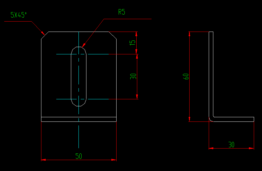Rear bumper side fixing plate (1)