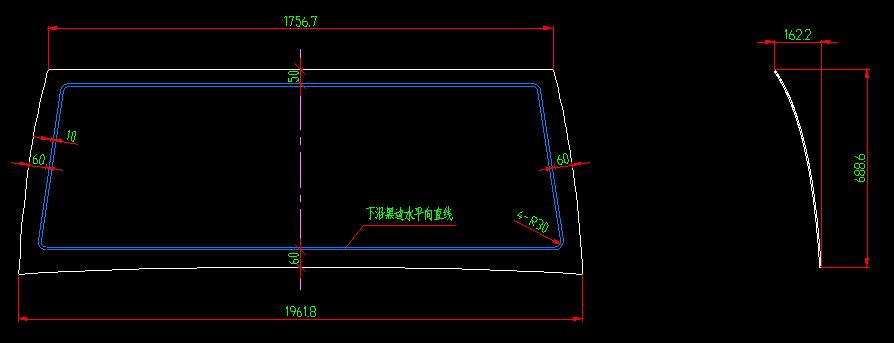 Verre de fenêtre arrière