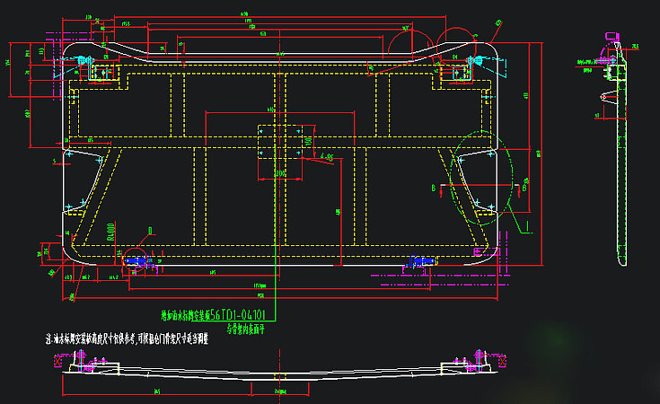 Porte d'écoutille arrière (articulation de la tête de boule, pas de trou de dissipation de chaleur)
