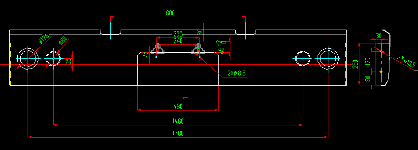 Rear bumper (stamping)