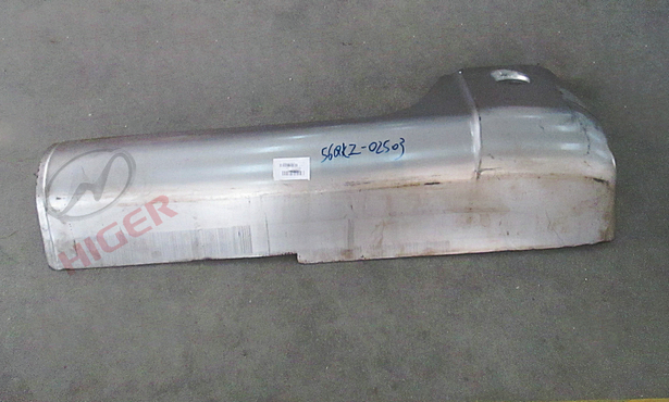 Coin de la couverture arrière gauche