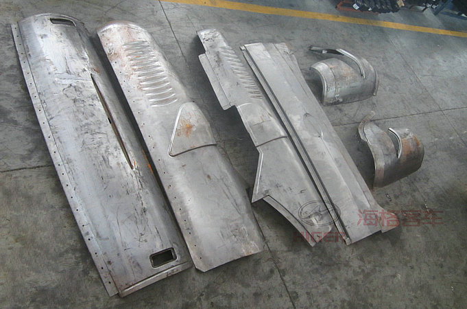 Assemblage de la peau de circonférence arrière