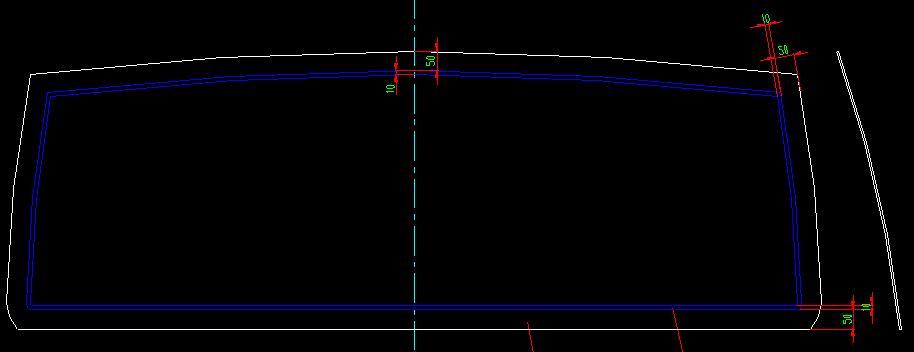 Pare-brise arrière (gris)