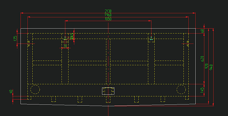 Rear hatch door (iron-made without heat dissipation holes)