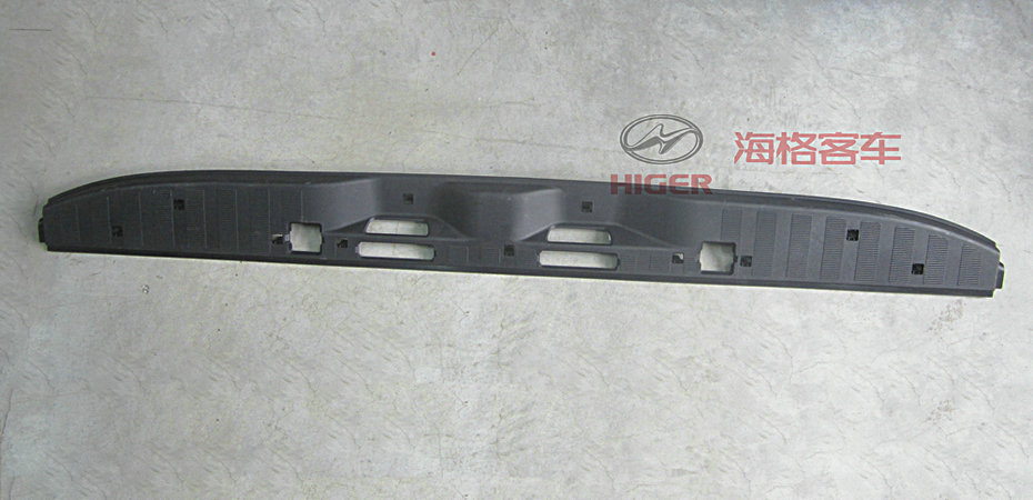 Decorative panel assembly on the rear door