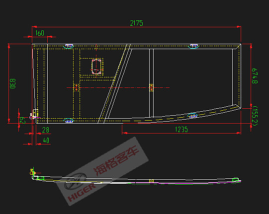 Door panel assembly (passenger door)