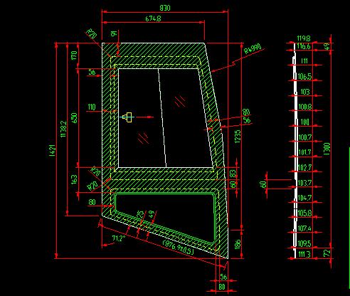 Passenger door glass (colorless single layer built-in push and pull)