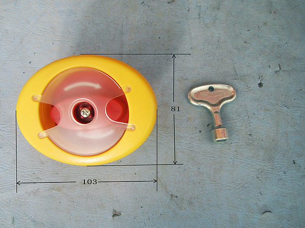 Emergency valve (inside the vehicle)