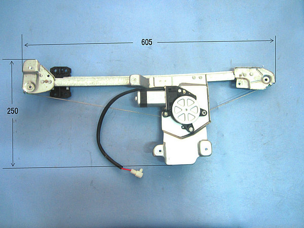 Rear door glass lift assembly (left)