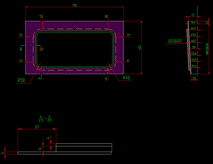 Passenger door glass (middle door, colorless single layer)