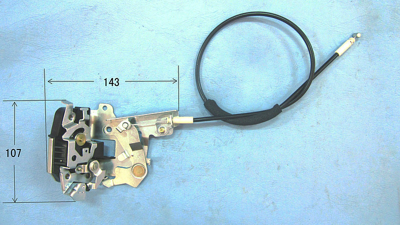 Sliding door rear lock body