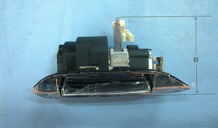 Poignée coulissante de la porte