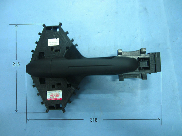 Right sliding door outside handle assembly