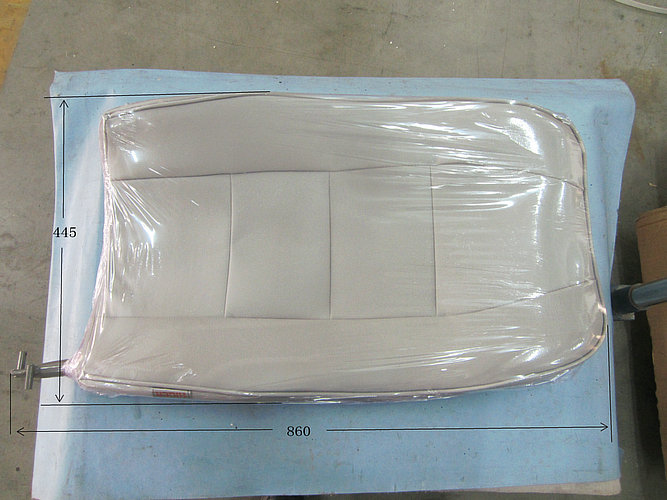 Ткани сиденья (0432 светло-серая имитирующая кожа)