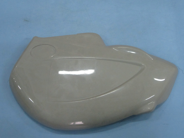 Left seat armrest seal (two-point seat belt)