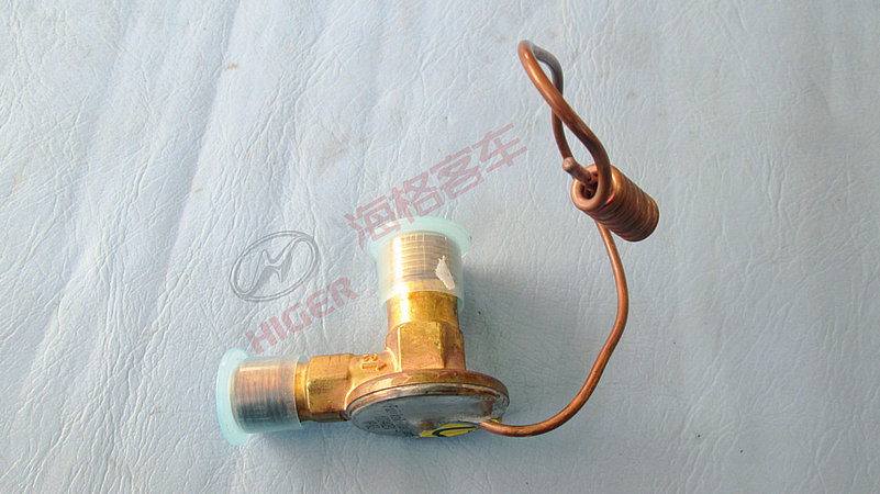 Expansion valve of evaporator assembly in driving area