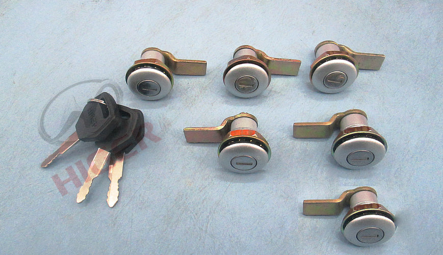 Door lock assembly (6 key locks)