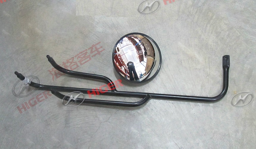 Blind blind mirror (left side assembly of small school bus)