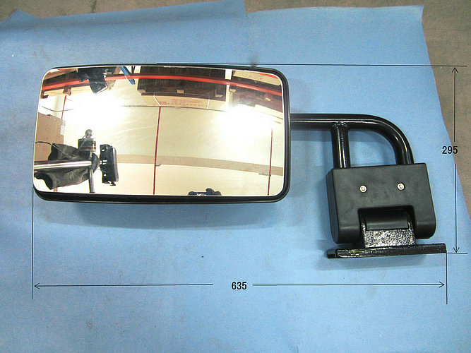 Rétroviseur extérieur (Delma manuel à gauche courte)