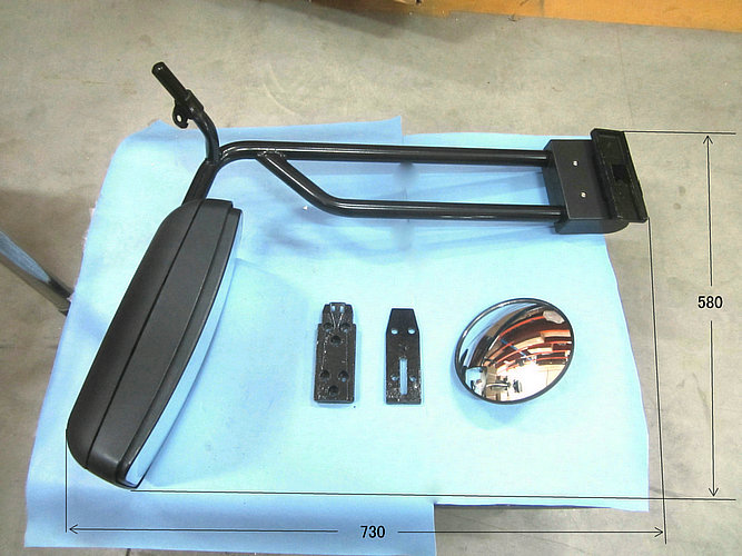 Exterior rearview mirror (Delma manual right)