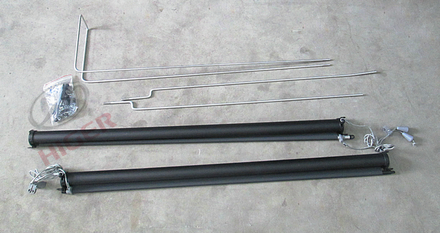 Sunshade (double-width front wind window guide rod-manual)