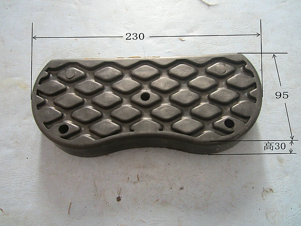 Brake/throttle pedal footrest