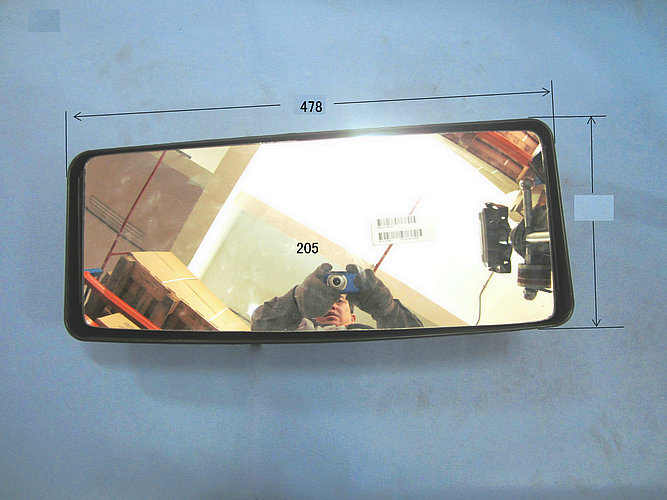 Right rearview mirror lens