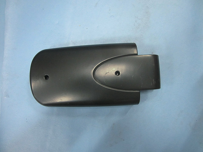 Outside the left rear shell