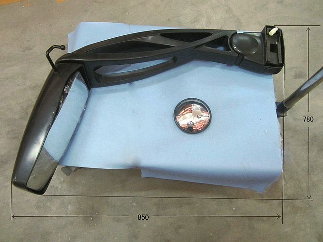 Exterior rearview mirror (Morning Light Electric Right, Fixed Blind Mirror