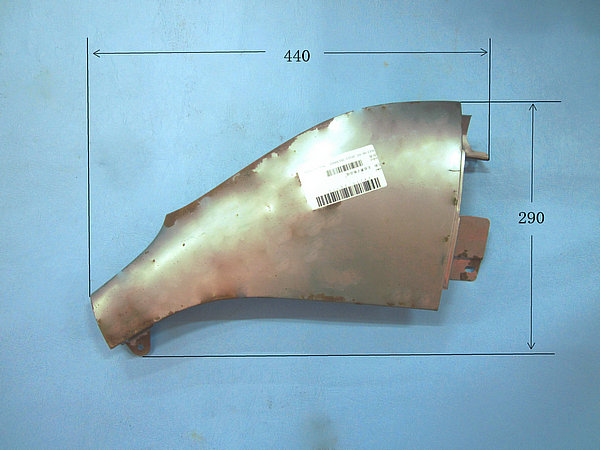 Right front fender assembly