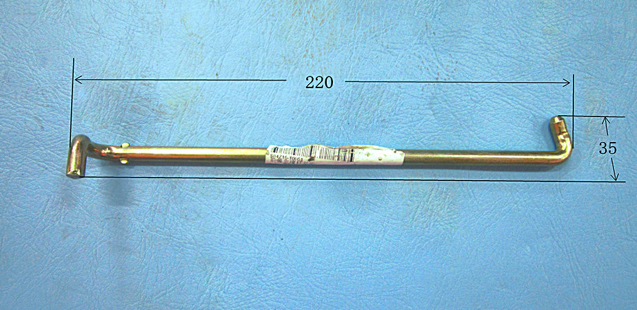 Front cover support rod assembly