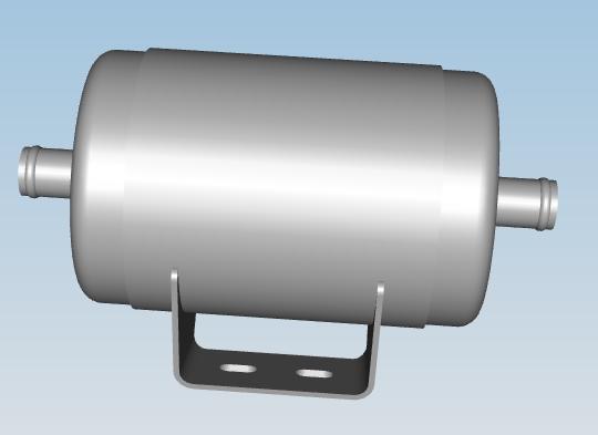 Silencer processor-air intake, D133X200