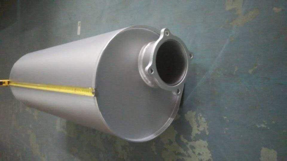 Muffler assembly (with flanges at both ends), 300, total length 950-1