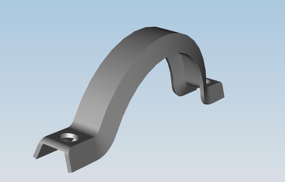 Exhaust pipe clamp assembly, ISBE4+250 (D90 V-type clamp