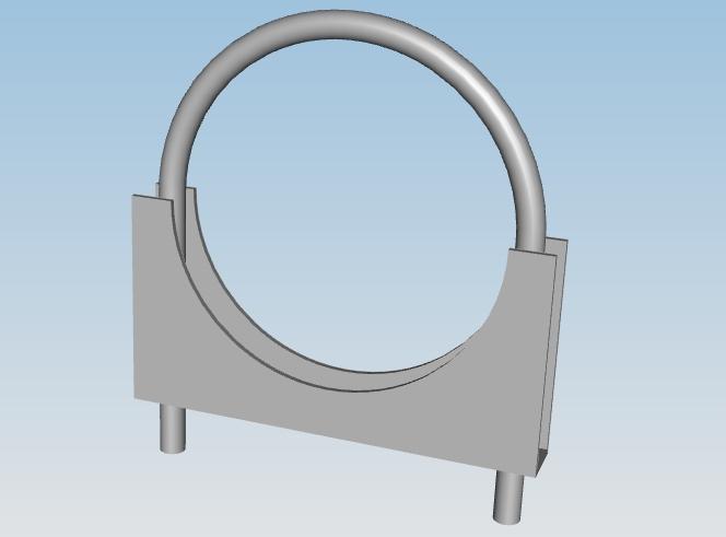 Montage de la pince de tuyau d'échappement, Weichai National IV