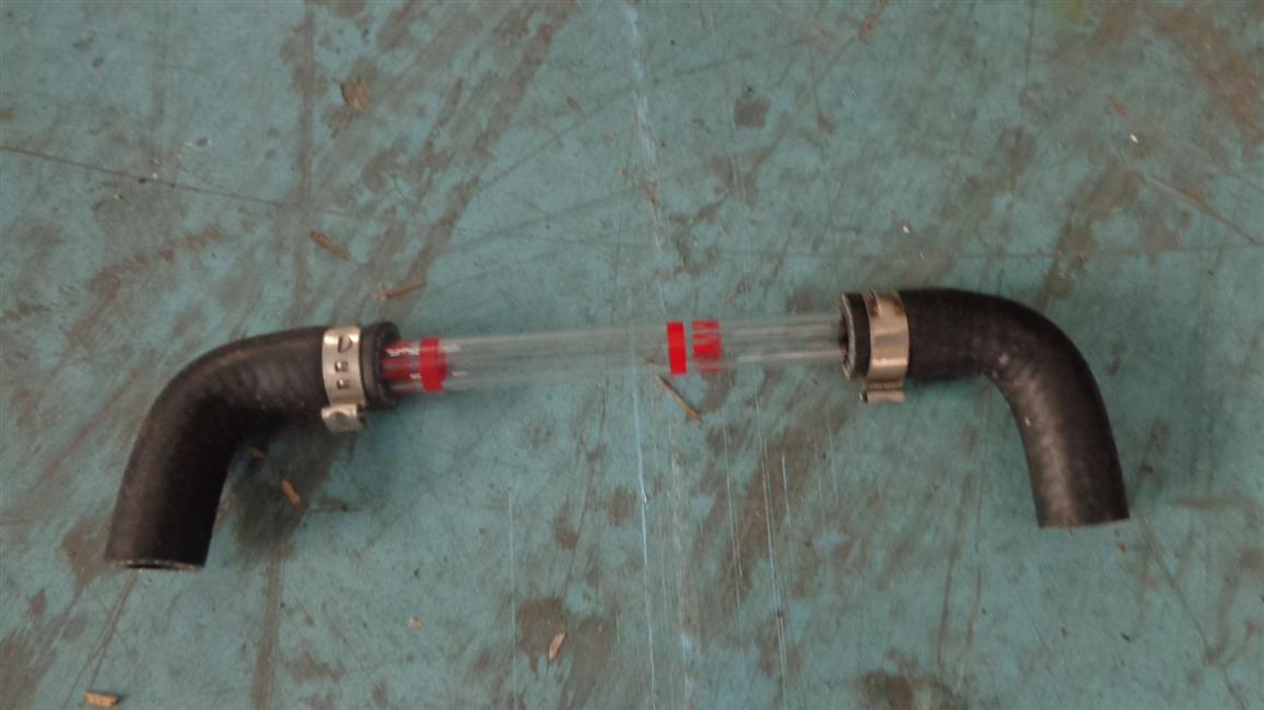 视镜窗组件(含玻璃管/弯管/卡箍),象山,L=165,213500050