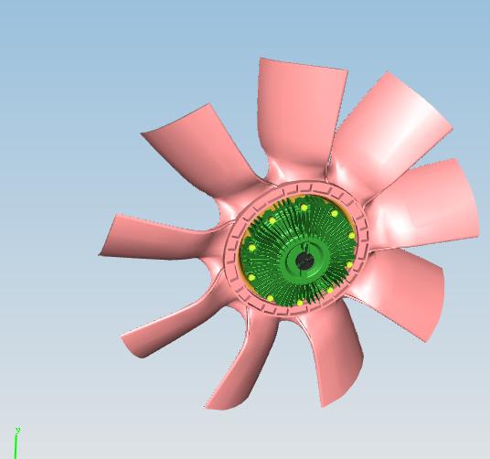 Fan assembly-silicone oil, Xuelong, D 660 ，