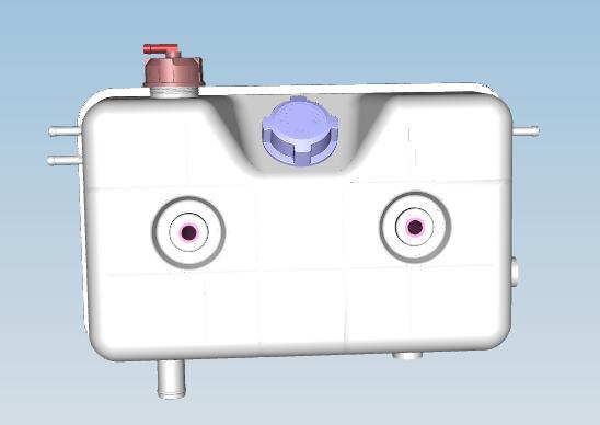 Assemblage du réservoir d'extension, carré, 8,5L, plastique