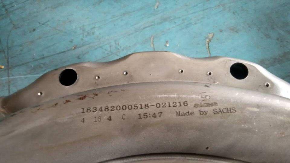 Clutch pressure plate assembly, sax φ395 push type, 1608Nm, 18 3482 001 681