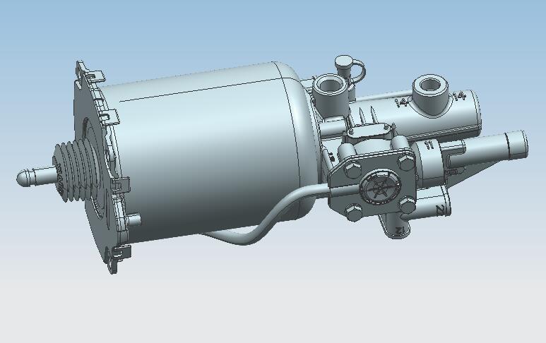 Clutch booster, WABCO, φ22, φ105, with two-position three-way valve-1