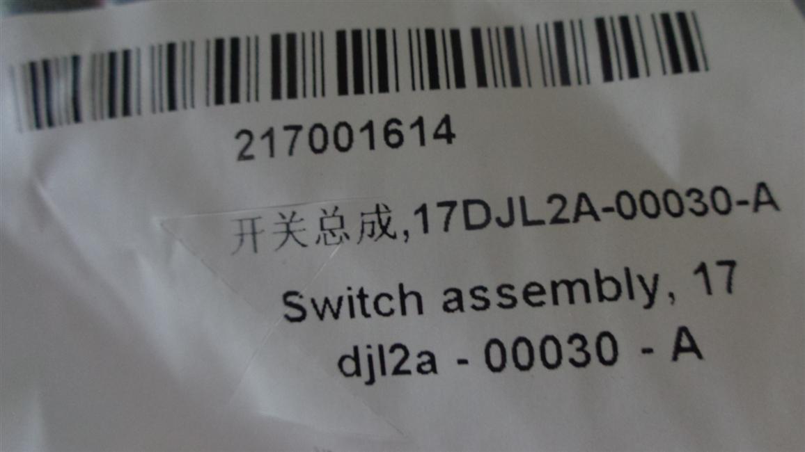 Switch assembly, 17DJL2A-00030-A-1